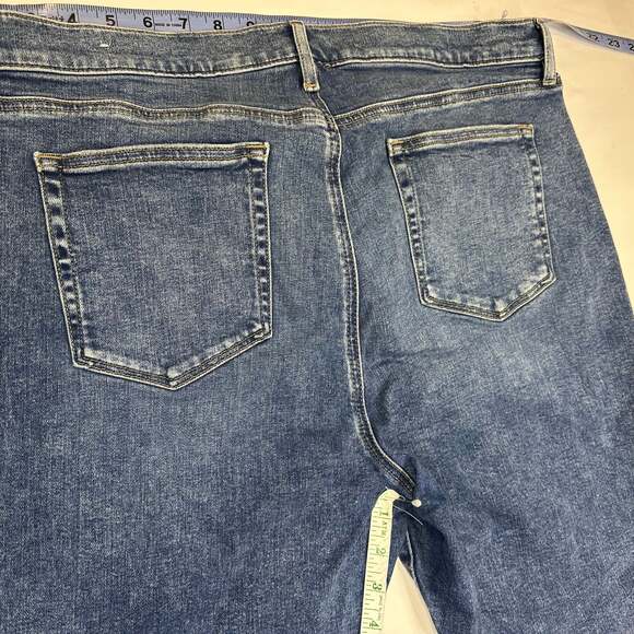 LOFT The Skinny Women Sz 34/18 Light Wash High Rise Raw Hem Stretch Jeans - Picture 5 of 7